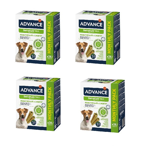 4x28 Advance Dental Mini Stick per cani (112 pz) 4x28 Advance Dental Mini Stick per cani (112 pz)